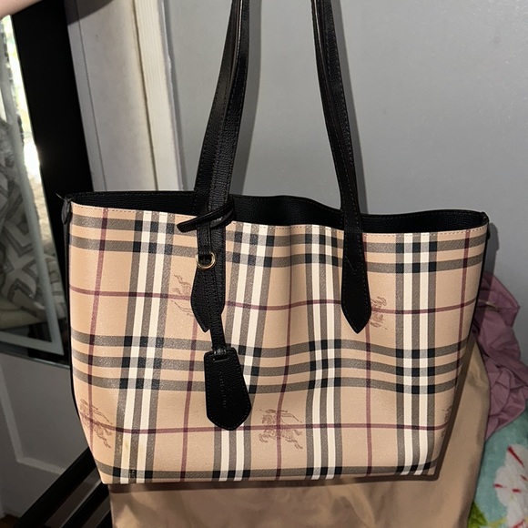 Reversible Haymarket Check Tote - Picture 3 of 16